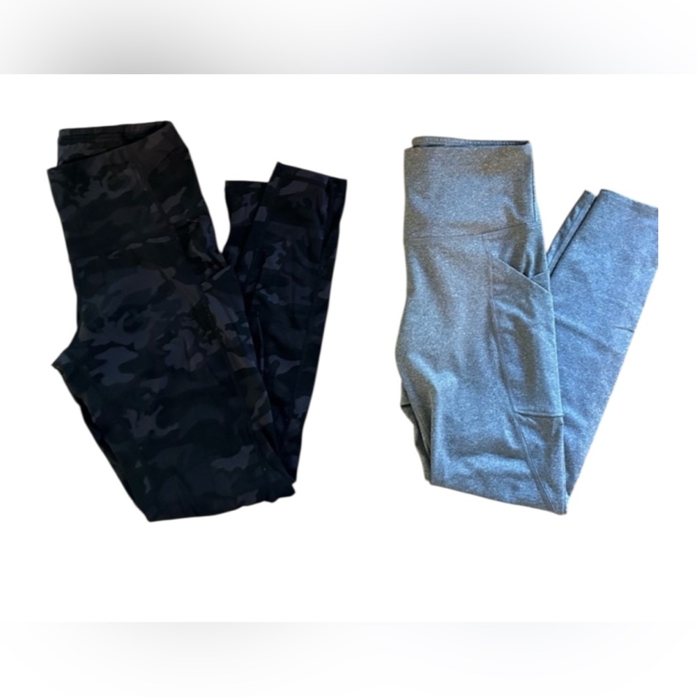 SO Black Camouflage and Gray Leggings
